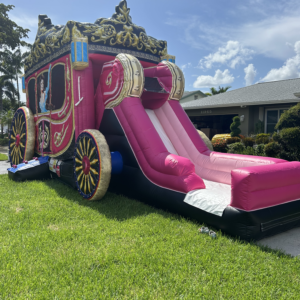 Princess Carriage Combo, Inflatable for Kid's Parties