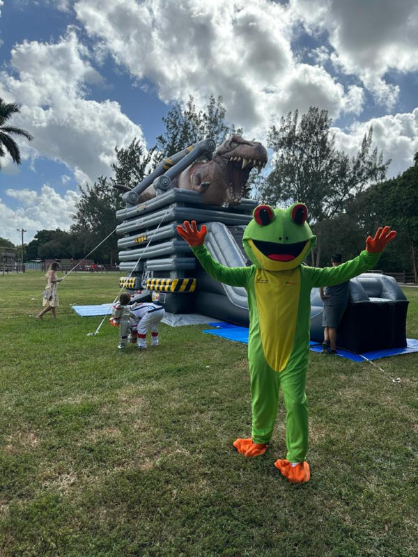 "HOP THE FROG" Mascot, Party Entertainment for Kid's Parties