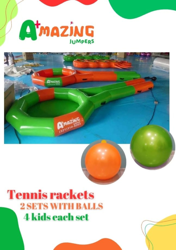 Giant Tennis Rackets, Interactive Games for Kid's Parties